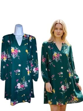 Old Navy Boho Women’s XS Green Floral Lightweight Peasant Dress